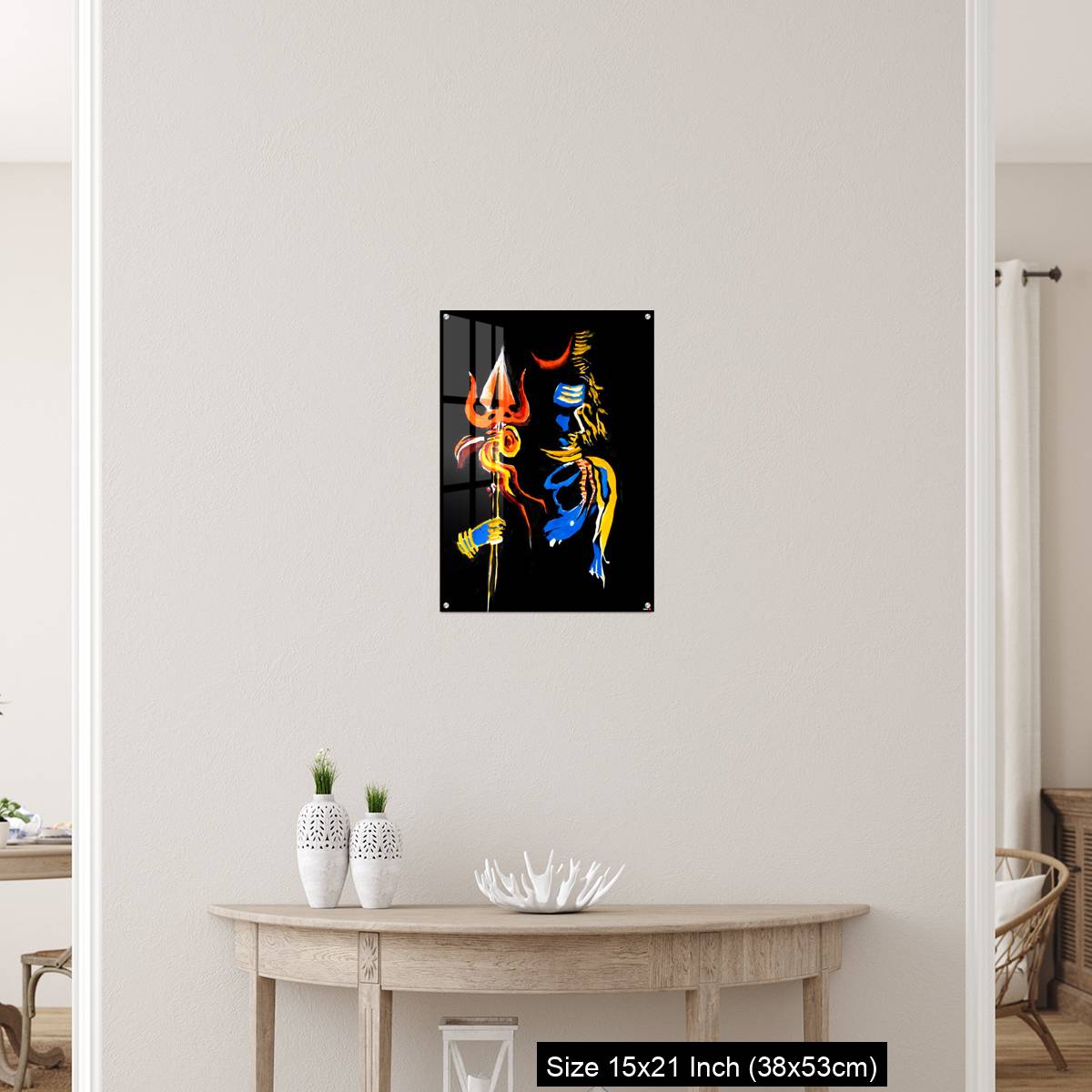 OMGs Acrylic Wall Decor – Lord Shiva with his trishul - Image 19