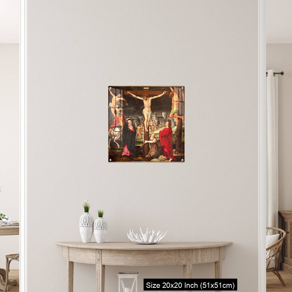 OMGs Acrylic Wall Decor – Ghent - Crucifixion paint on the wood - Image 19