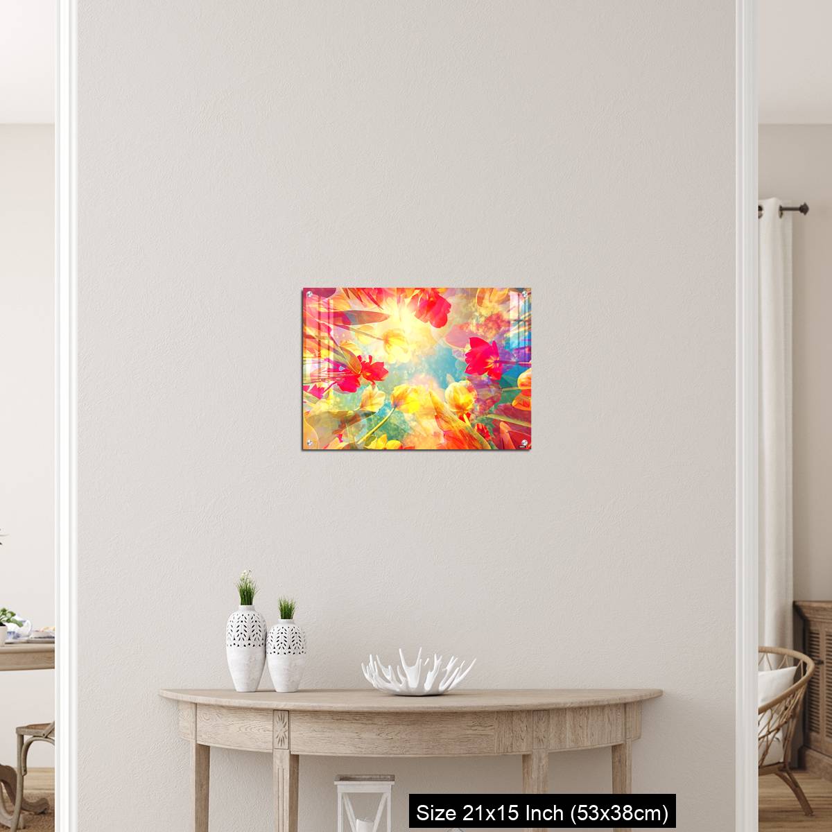 OMGs Acrylic Wall Decor – Abstract colored background with beautiful flowers, tulips and soft hues - Image 19