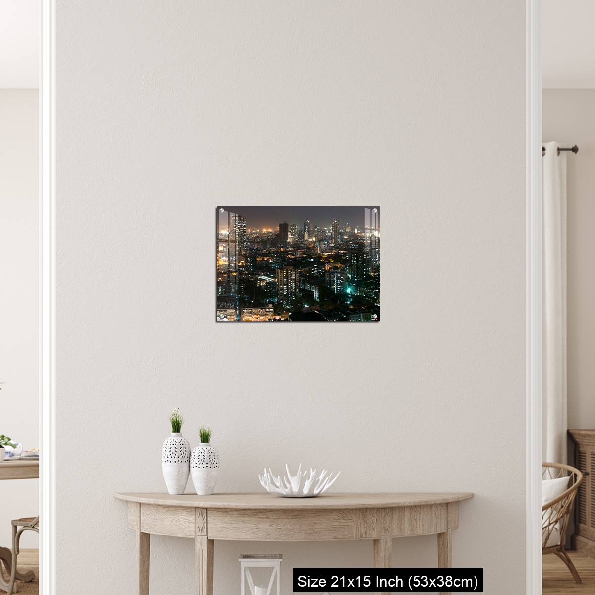 OMGs Acrylic Wall Decor – Ariel view of Mumbai, with all its beauty at night - Image 19