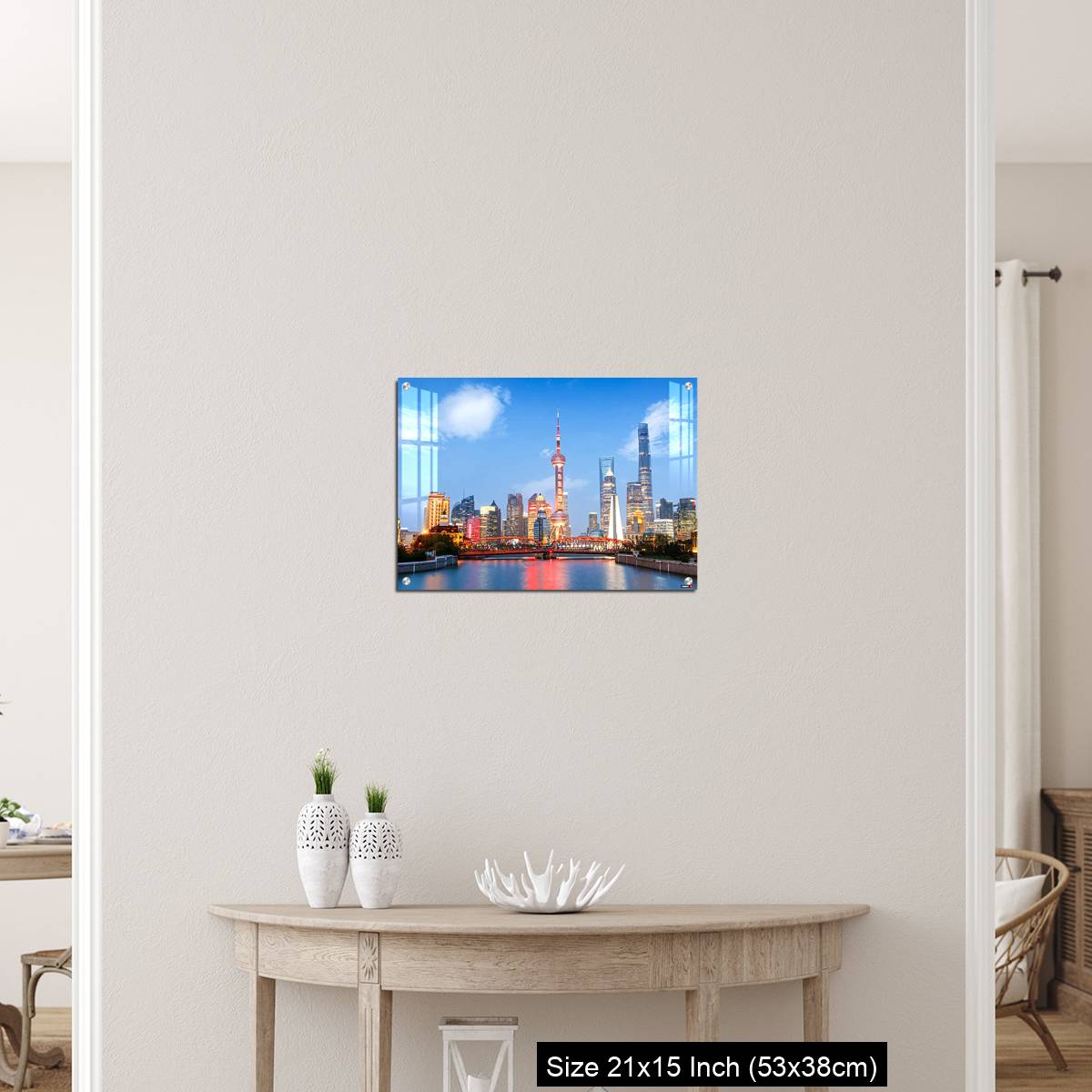 OMGs Acrylic Wall Decor – Beautiful modern city at night in Shanghai, China - Image 19