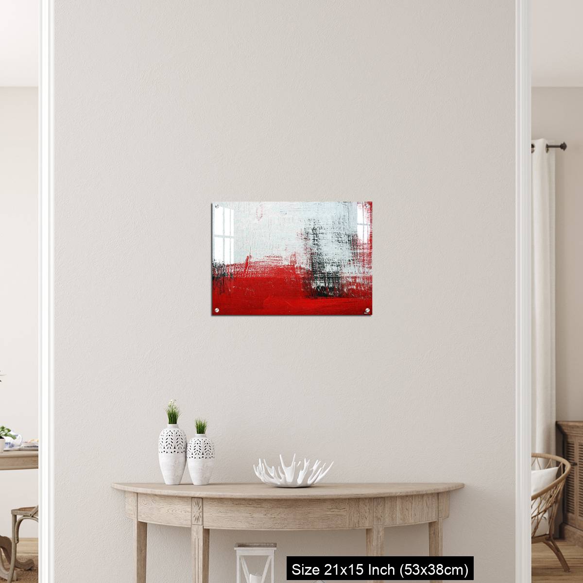OMGs Acrylic Wall Decor – Black, white, red acrylic paint on metal surface. - Image 19