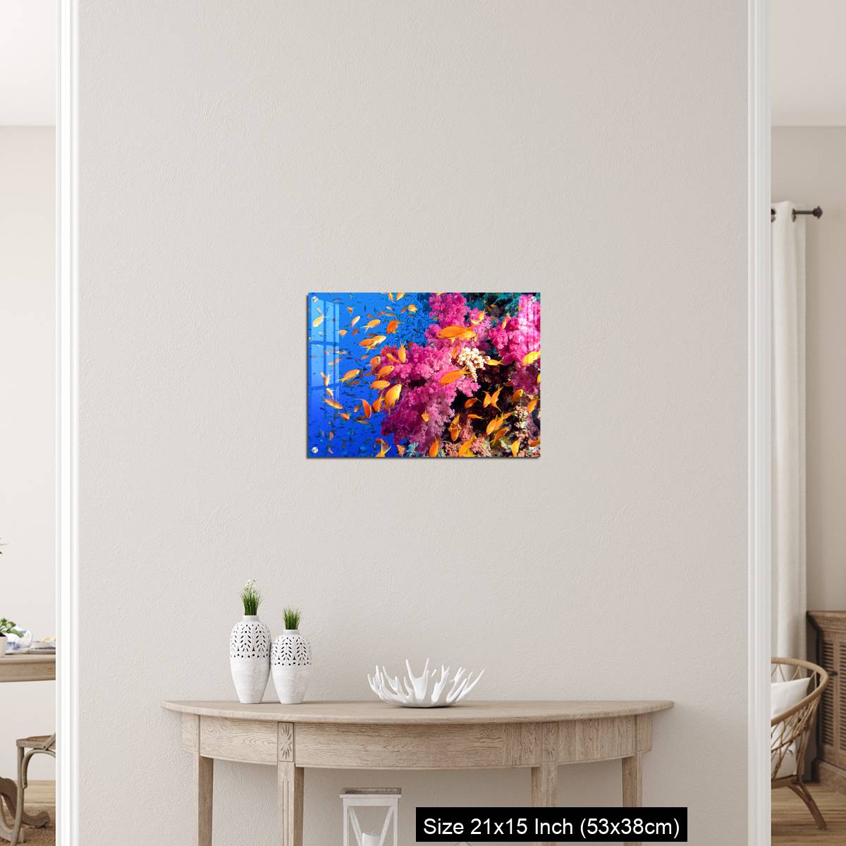 OMGs Acrylic Wall Decor – Colorful underwater picture of a coral reef, with goldfish - Image 19