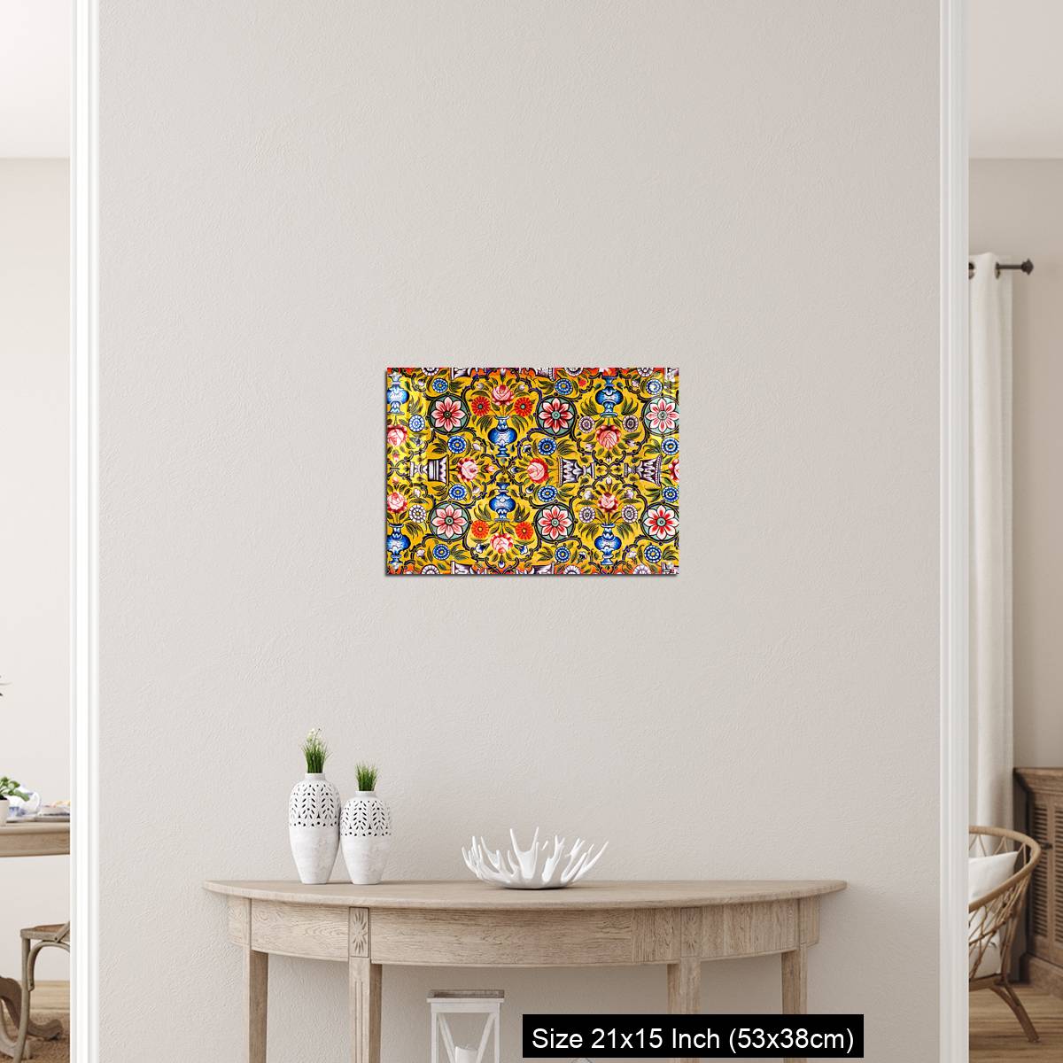 OMGs Acrylic Wall Decor – Floral patterns on colorful mural - Image 19