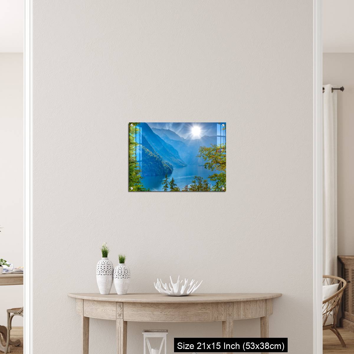 OMGs Acrylic Wall Decor – Forest window with view on lake near Schoenau am Koenigssee - Image 19