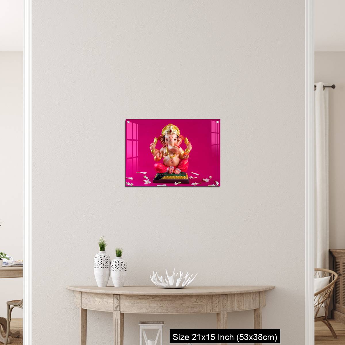 OMGs Acrylic Wall Decor – Ganesha Idol on pink background. - Image 19