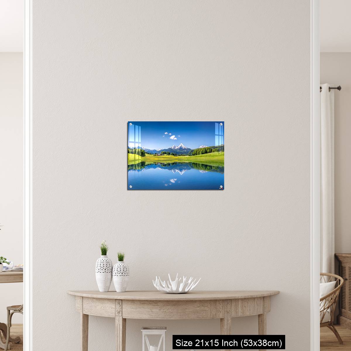 OMGs Acrylic Wall Decor – Idyllic summer landscape with mountain lake in the Alps - Image 19