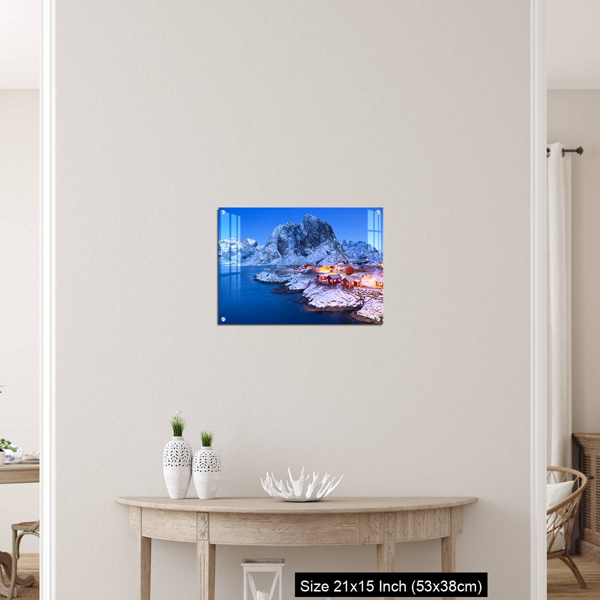 OMGs Acrylic Wall Decor – Norwegian fisherman's cabins on the Lofoten at dawn in winter - Image 19