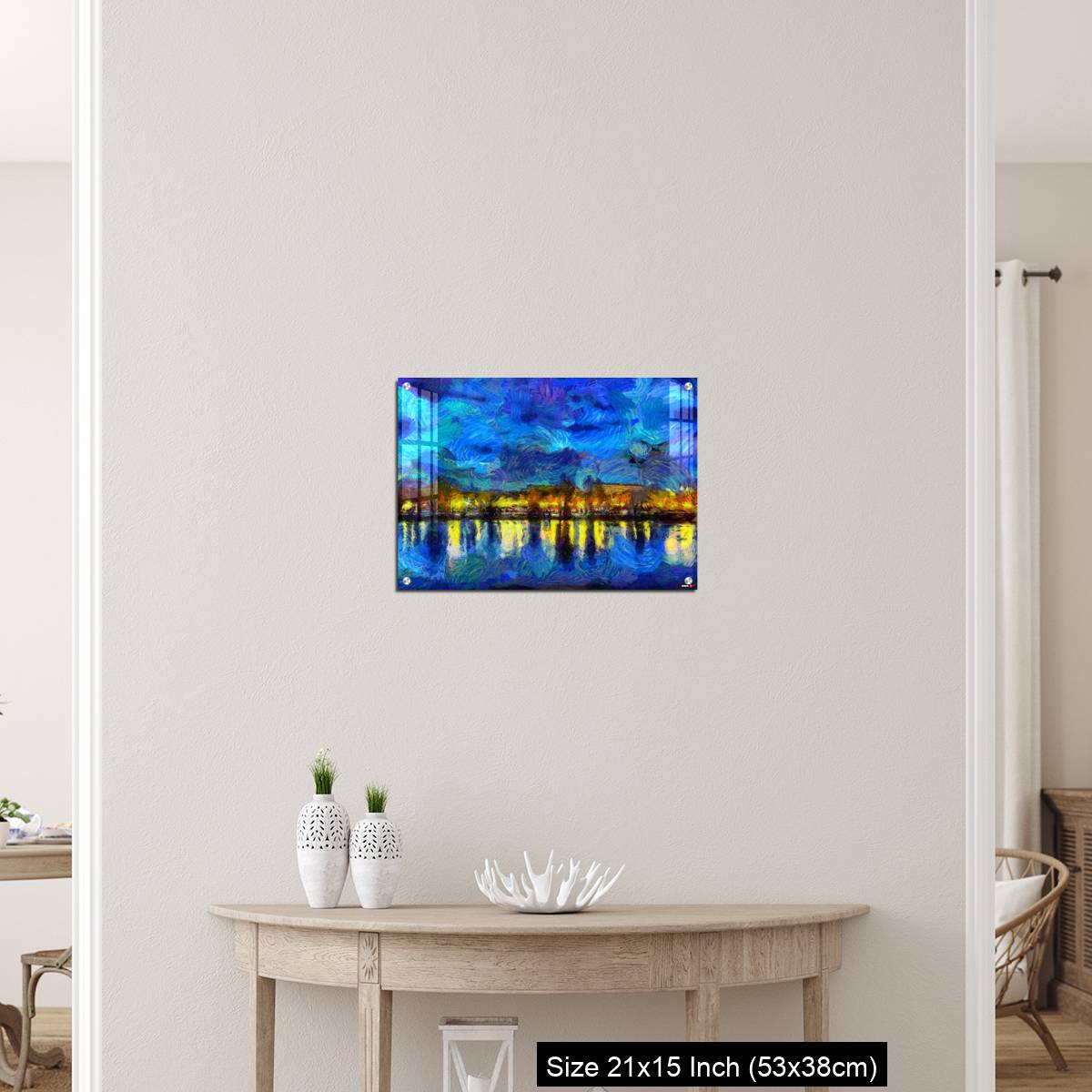 OMGs Acrylic Wall Decor – Oil painting - cityscape. Modern digital art, impressionism technique - Image 19