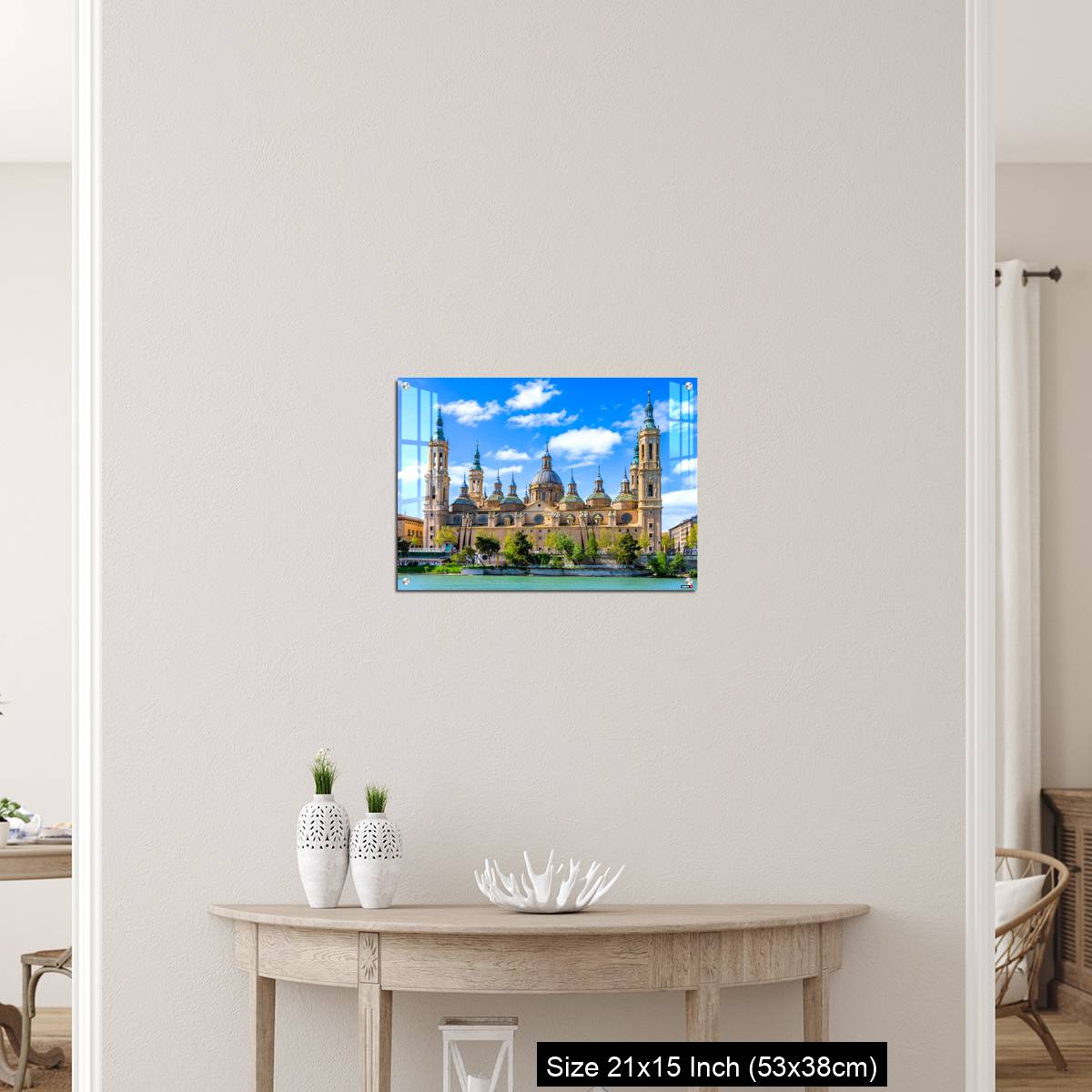 OMGs Acrylic Wall Decor – The Basilica of Our Lady of the Pillar seen from the Ebro river - Image 19