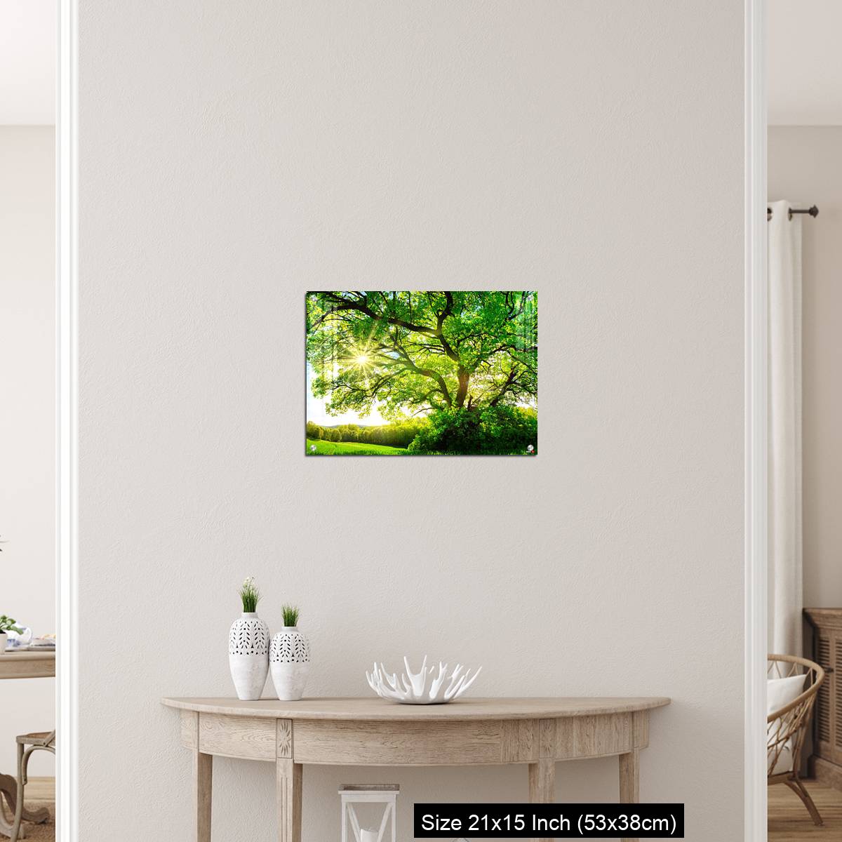 OMGs Acrylic Wall Decor – The sun shining through a majestic oak tree - Image 19