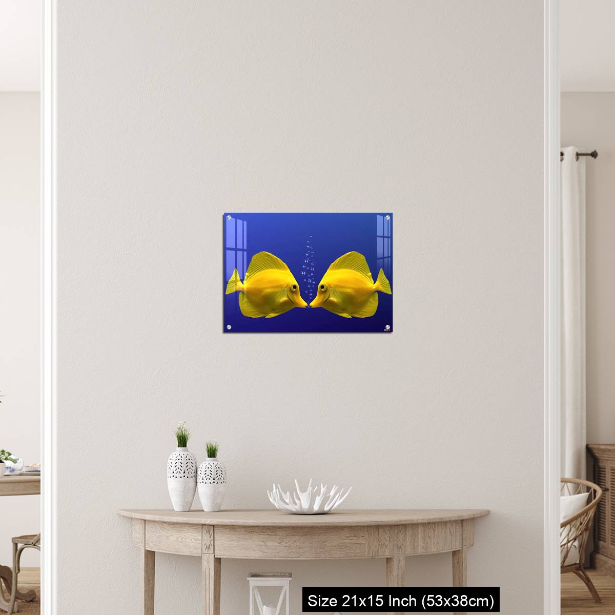 OMGs Acrylic Wall Decor – Two yellow tangs, face to face - Image 19