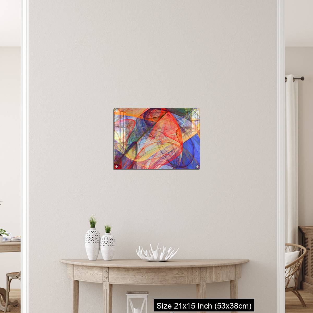 OMGs Acrylic Wall Decor – abstract painting background of colorful fluttering veils - Image 19