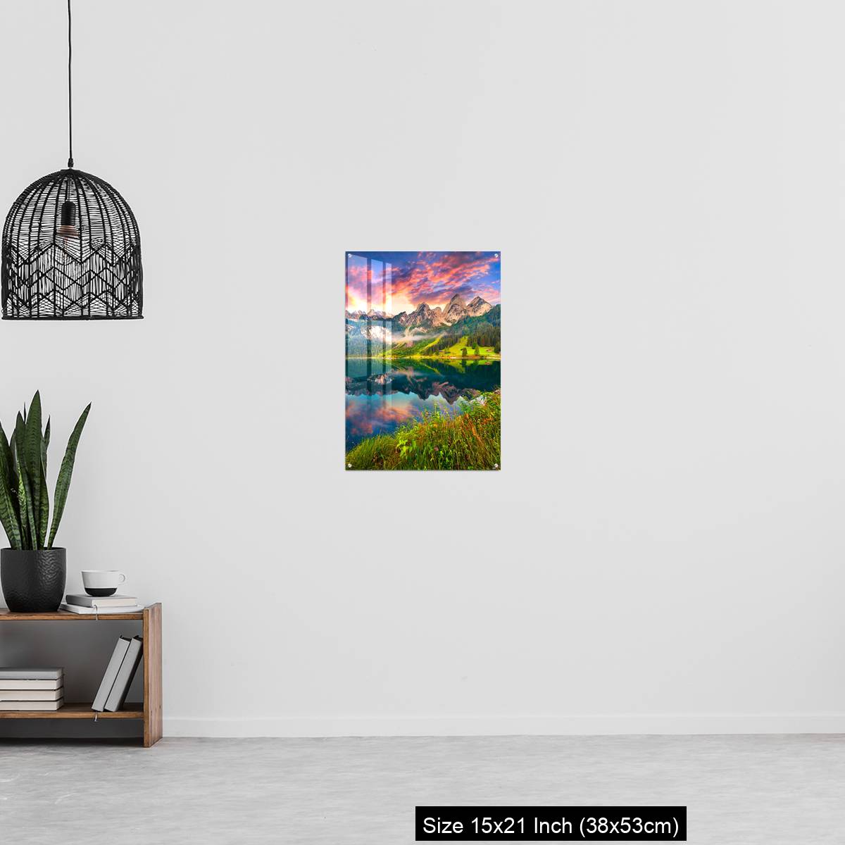 OMGs Acrylic Wall Decor – Colorful summer sunrise on the Vorderer Gosausee lake - Image 20