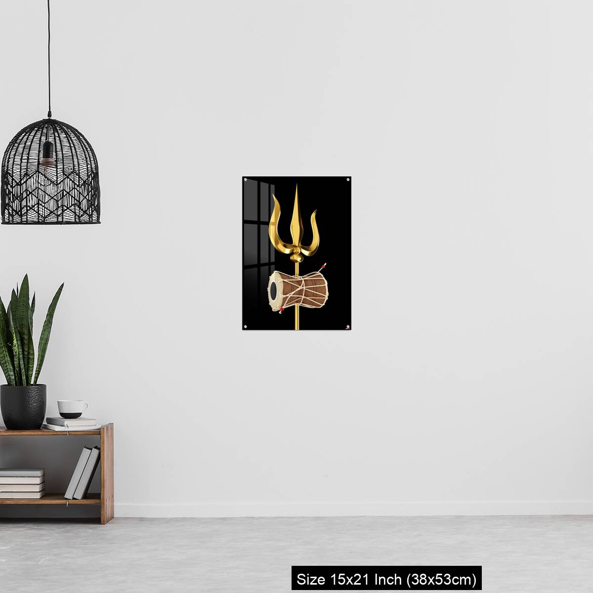 OMGs Acrylic Wall Decor – Shiva's Trishul and Damru - Image 20