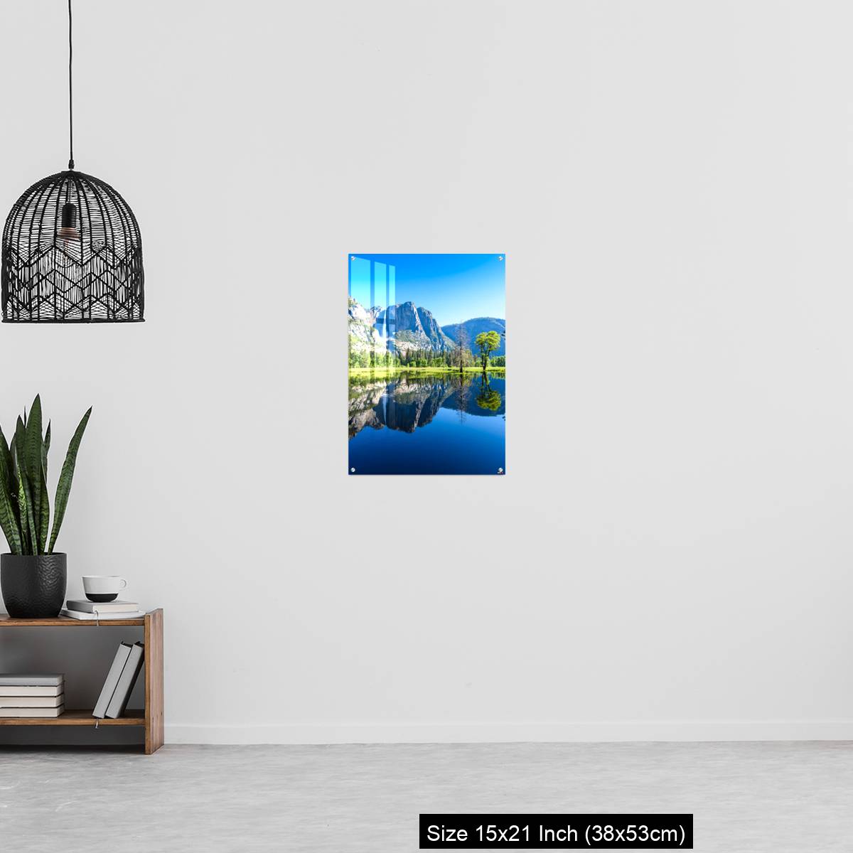 OMGs Acrylic Wall Decor – Reflection in Merced River of Yosemite waterfalls and beautiful mountain California, USA - Image 20
