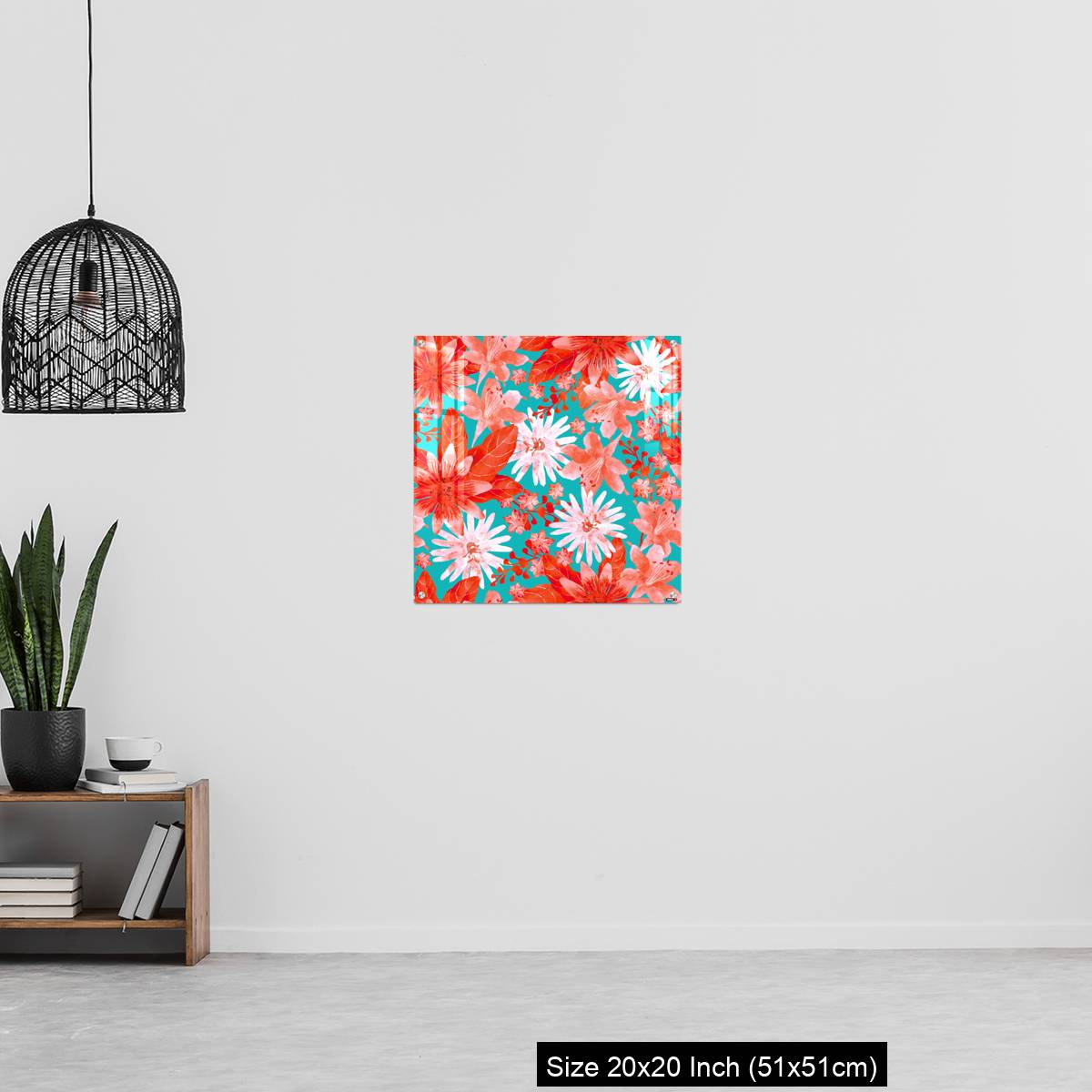 OMGs Acrylic Wall Decor – Seamless pattern with Assorted Red Flowers - Image 20