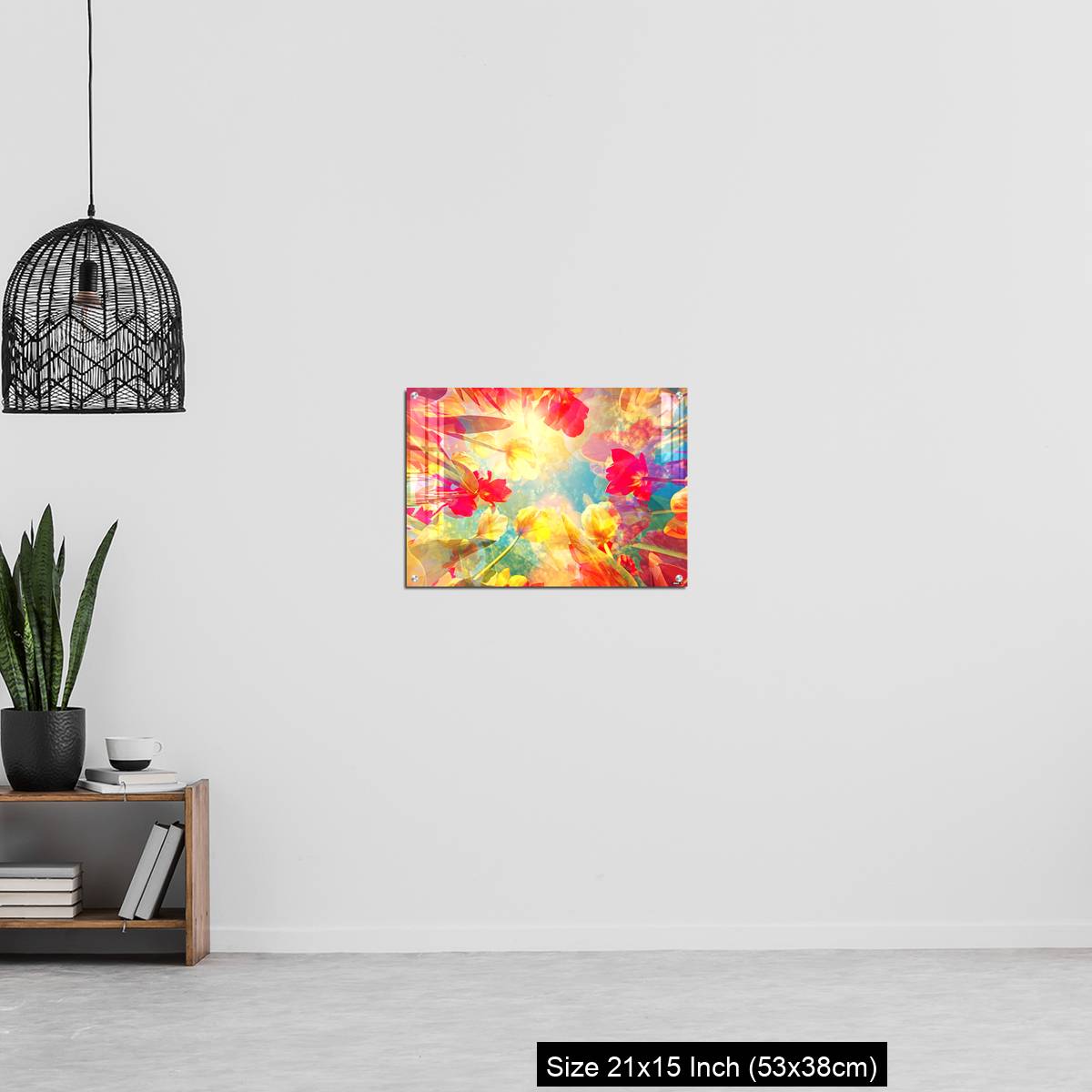 OMGs Acrylic Wall Decor – Abstract colored background with beautiful flowers, tulips and soft hues - Image 20