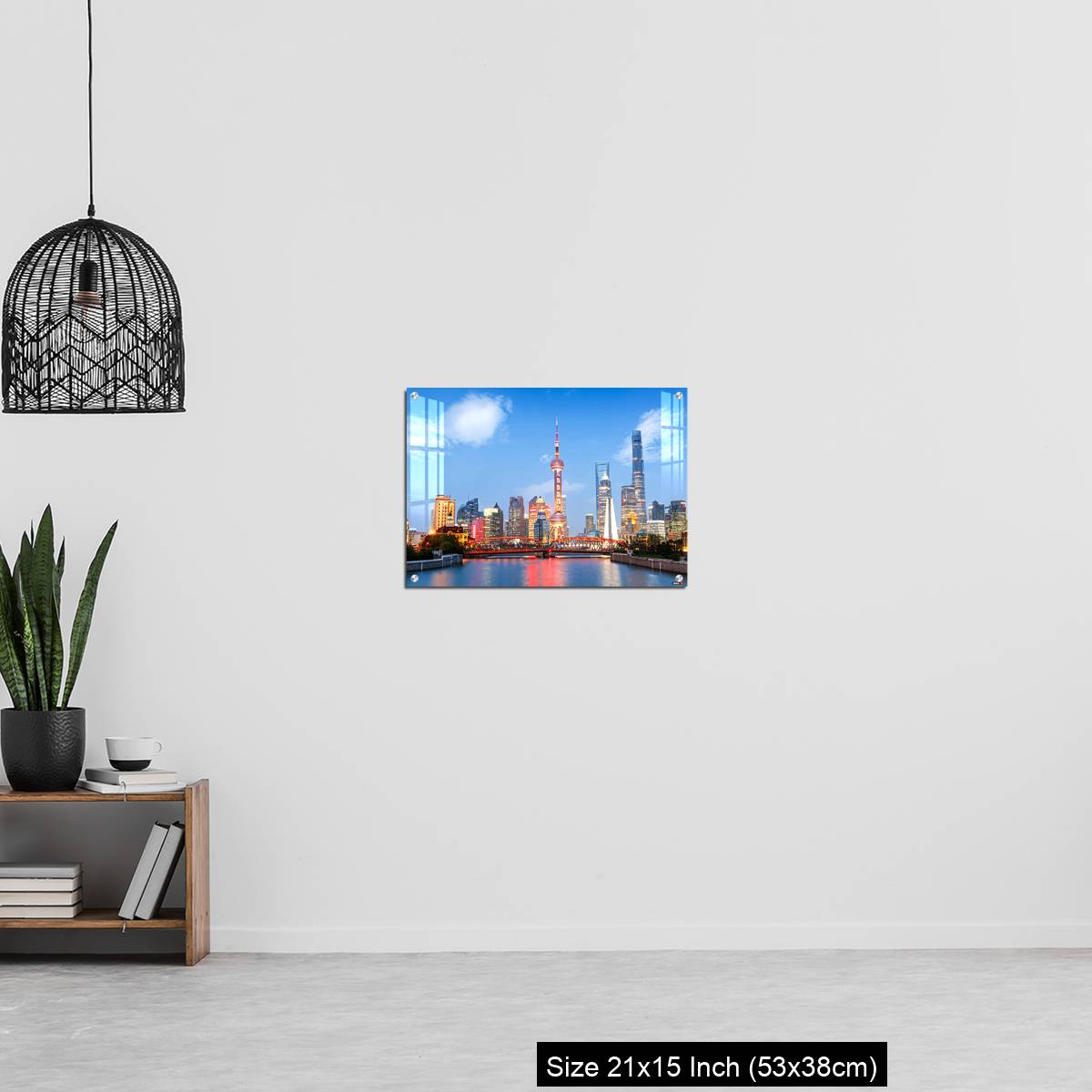 OMGs Acrylic Wall Decor – Beautiful modern city at night in Shanghai, China - Image 20
