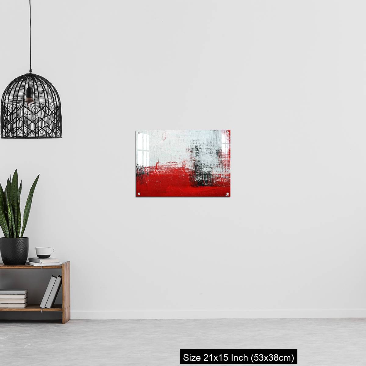 OMGs Acrylic Wall Decor – Black, white, red acrylic paint on metal surface. - Image 20