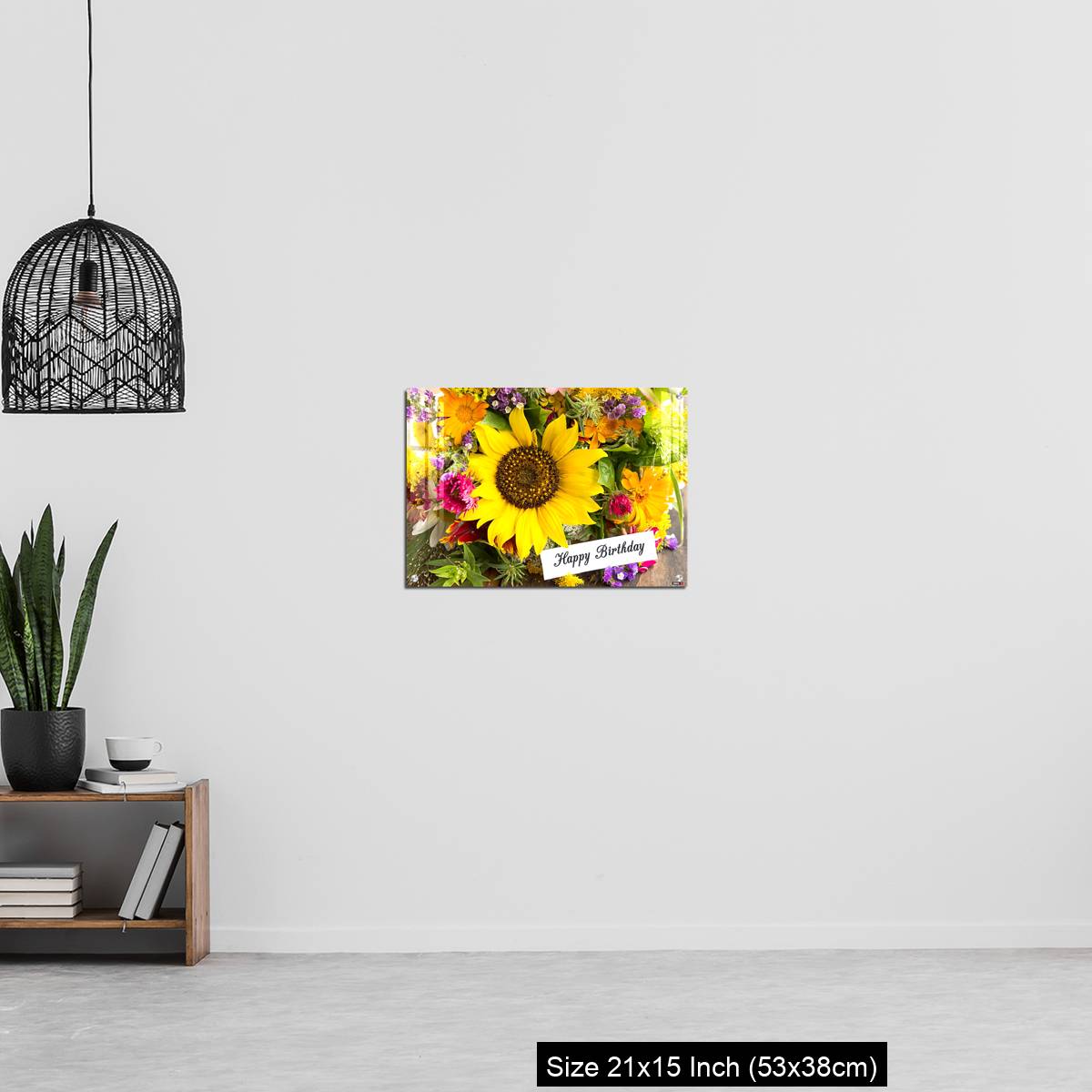 OMGs Acrylic Wall Decor – Happy Birthday Card with Bouquet of Summer Flowers - Image 20