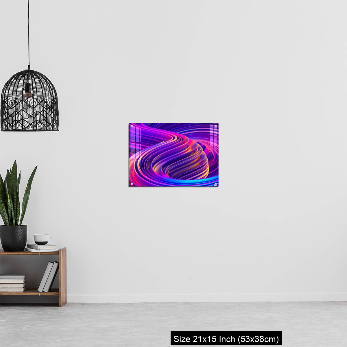 OMGs Acrylic Wall Decor – Liquid shapes abstract holographic 3D wavy background - Image 20