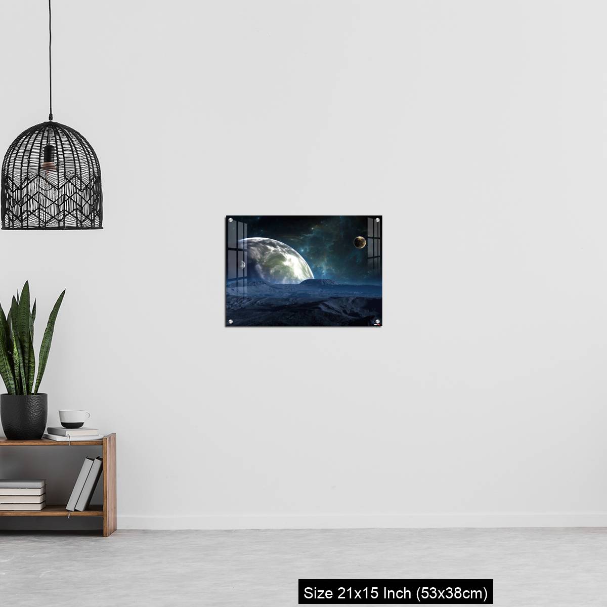OMGs Acrylic Wall Decor – New Exoplanet or Extrasolar planet with atmosphere and moon - Image 20