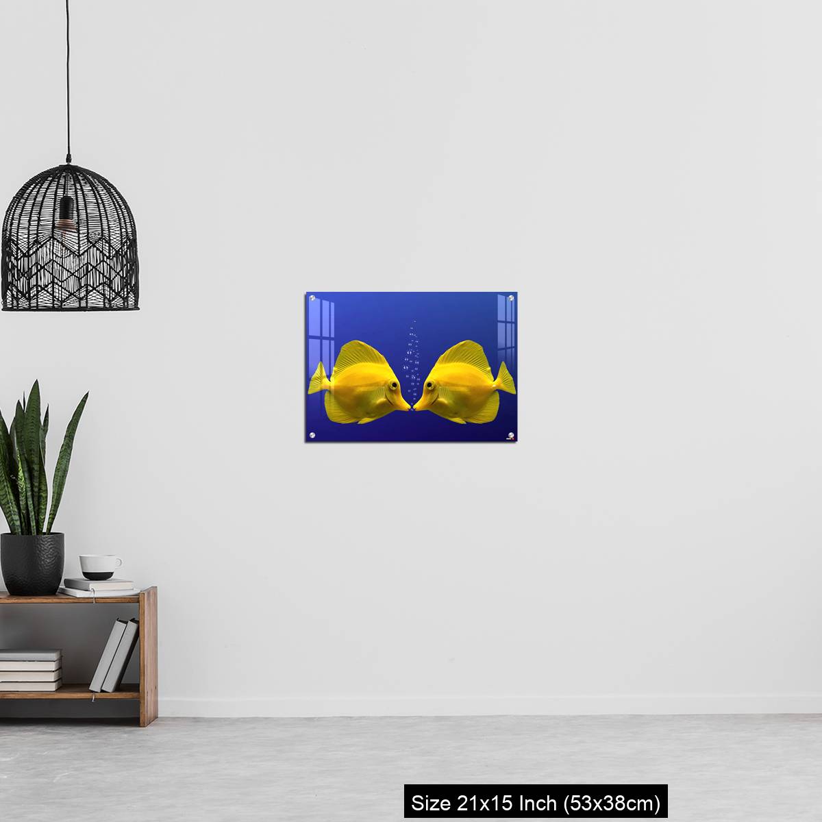 OMGs Acrylic Wall Decor – Two yellow tangs, face to face - Image 20