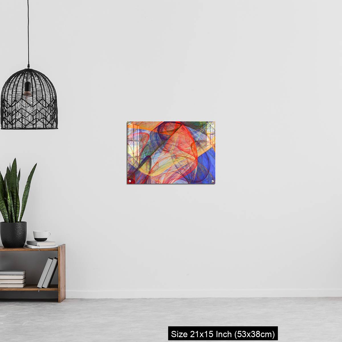 OMGs Acrylic Wall Decor – abstract painting background of colorful fluttering veils - Image 20