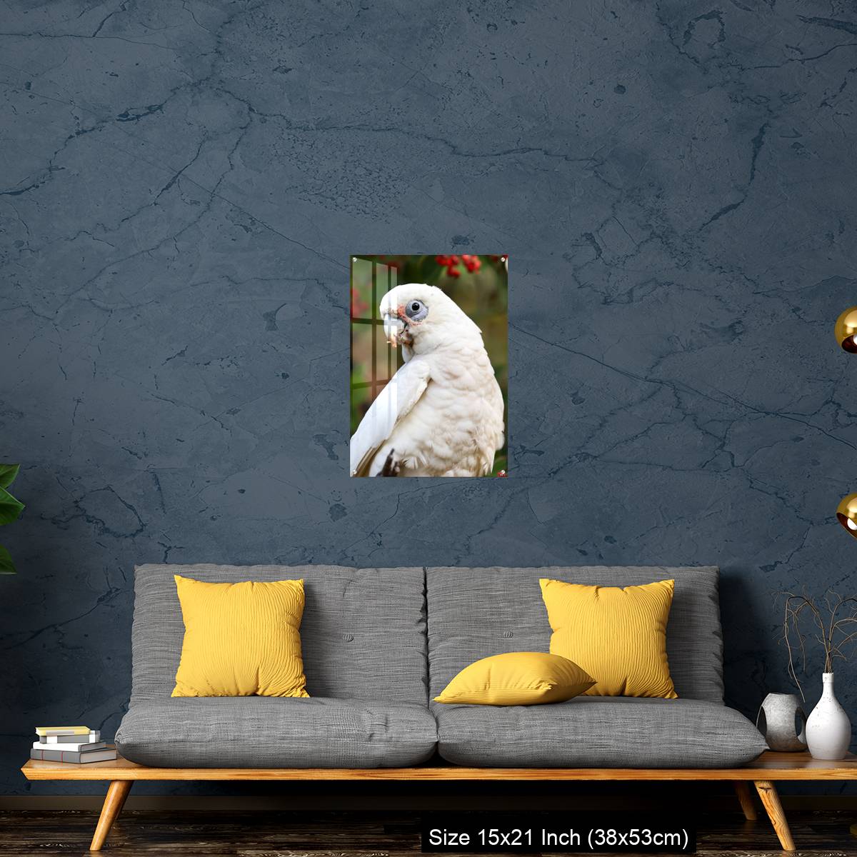 OMGs Acrylic Wall Decor – Close up of a Corella Feeding in a Tree - Image 21