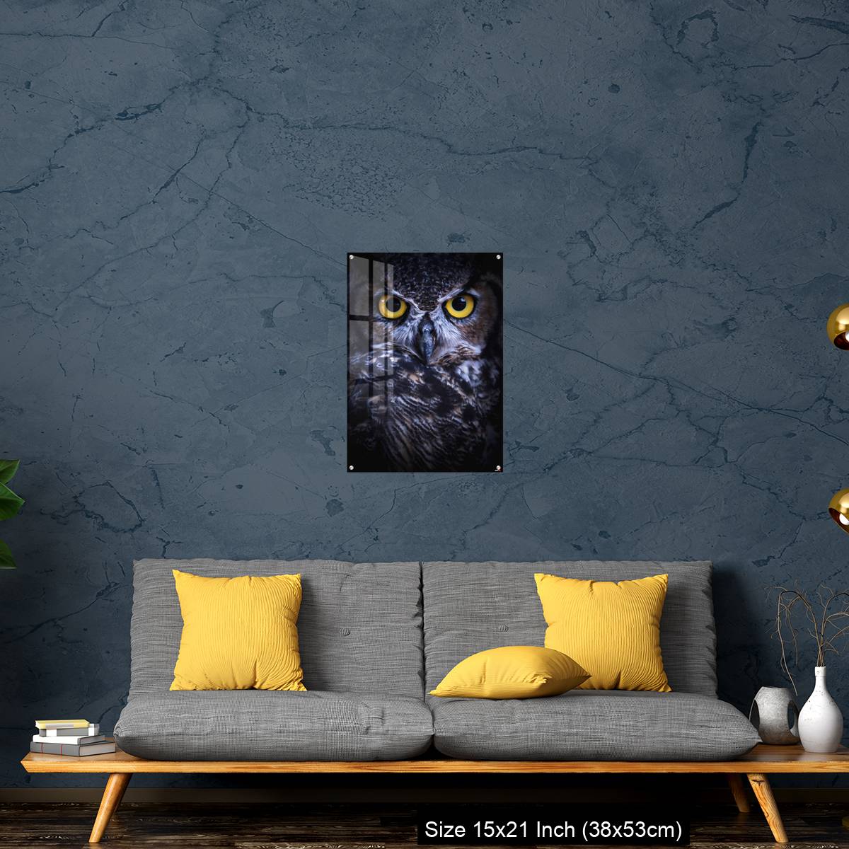 OMGs Acrylic Wall Decor – Intense Eye Contact from a Great-Horned Owl - Image 21