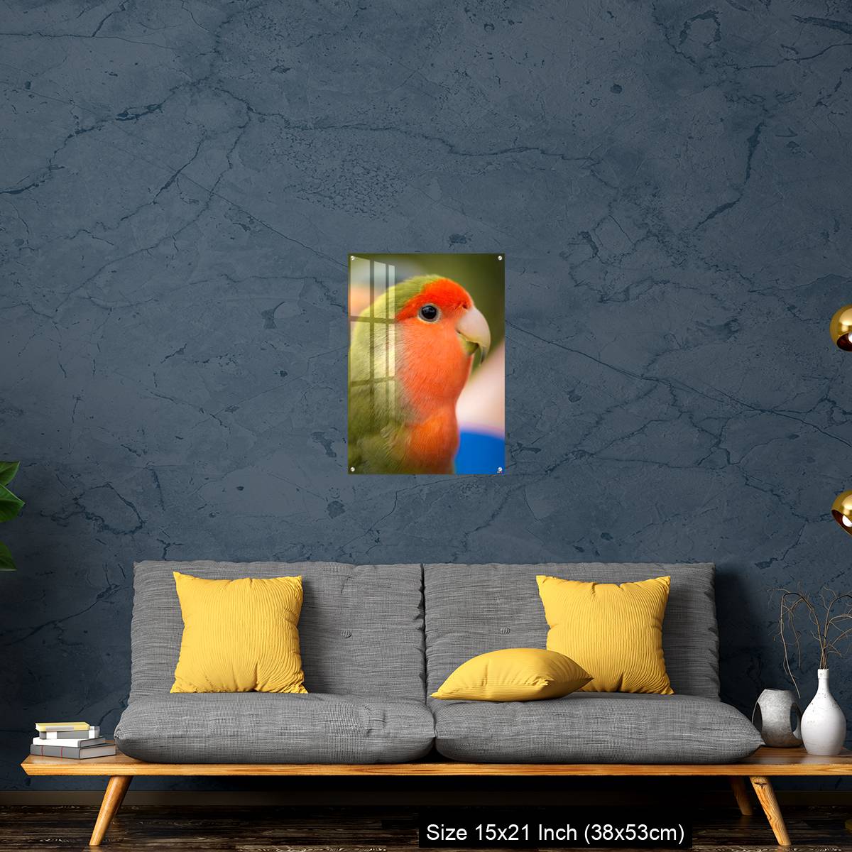 OMGs Acrylic Wall Decor – Vibrant rosy-faced lovebird - Image 21