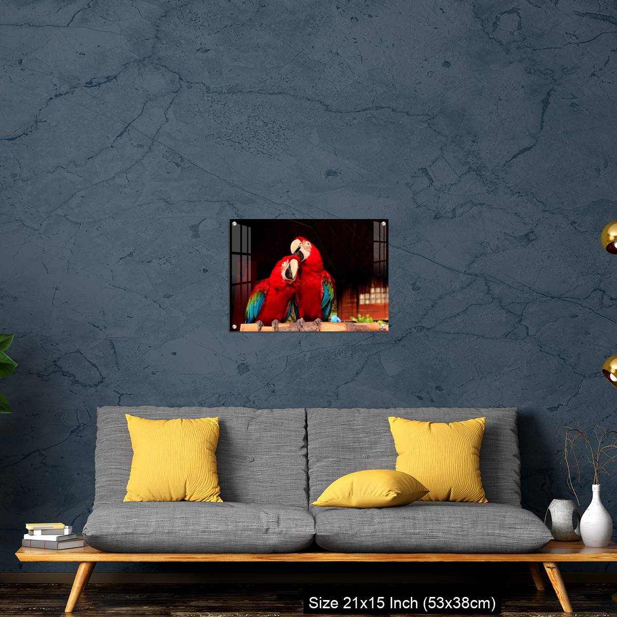 OMGs Acrylic Wall Decor – A  Macaw Bird Teasing His Friend’s Head - Image 21