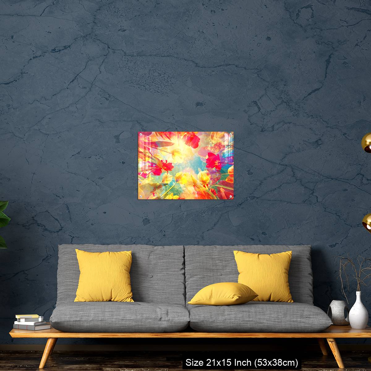 OMGs Acrylic Wall Decor – Abstract colored background with beautiful flowers, tulips and soft hues - Image 21