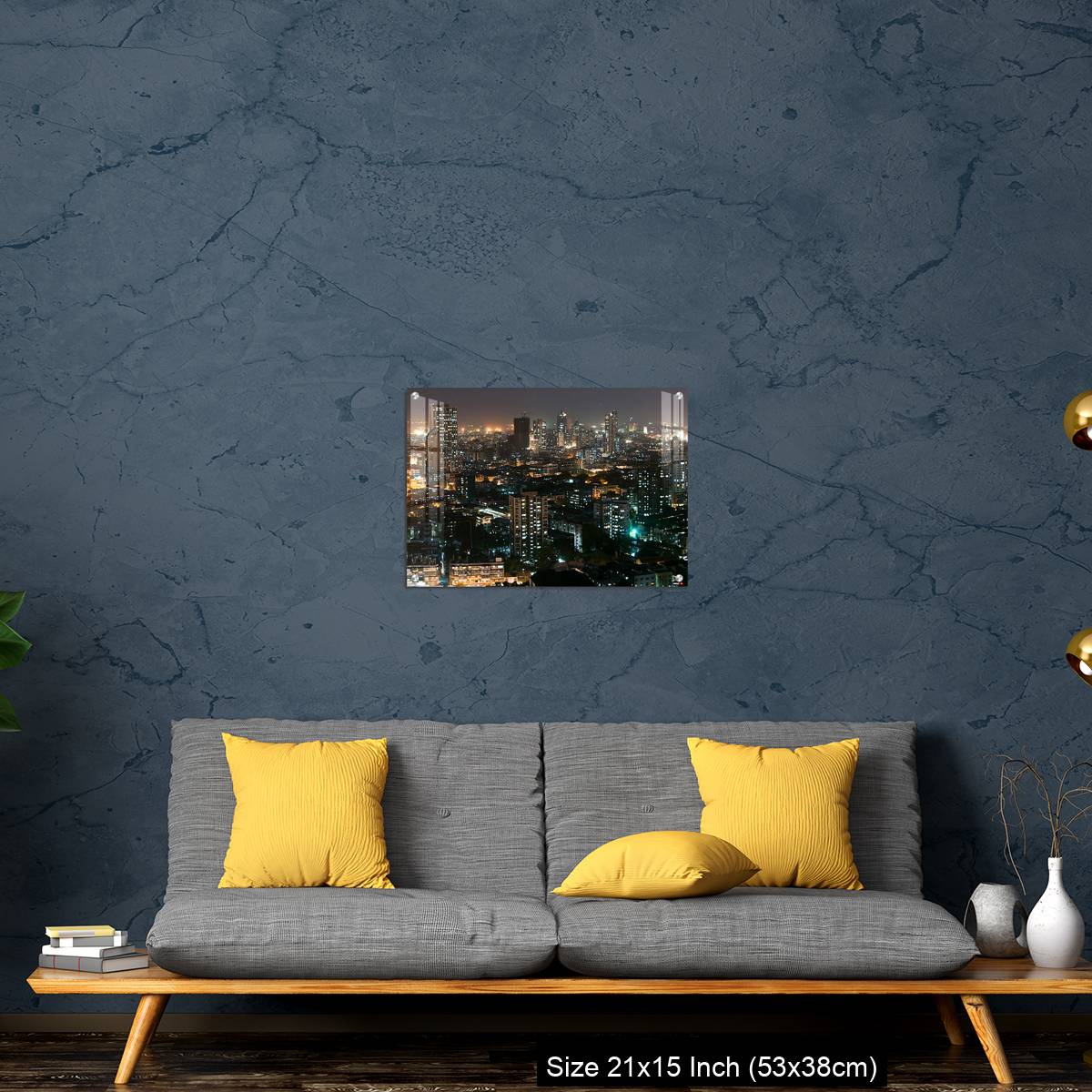 OMGs Acrylic Wall Decor – Ariel view of Mumbai, with all its beauty at night - Image 21