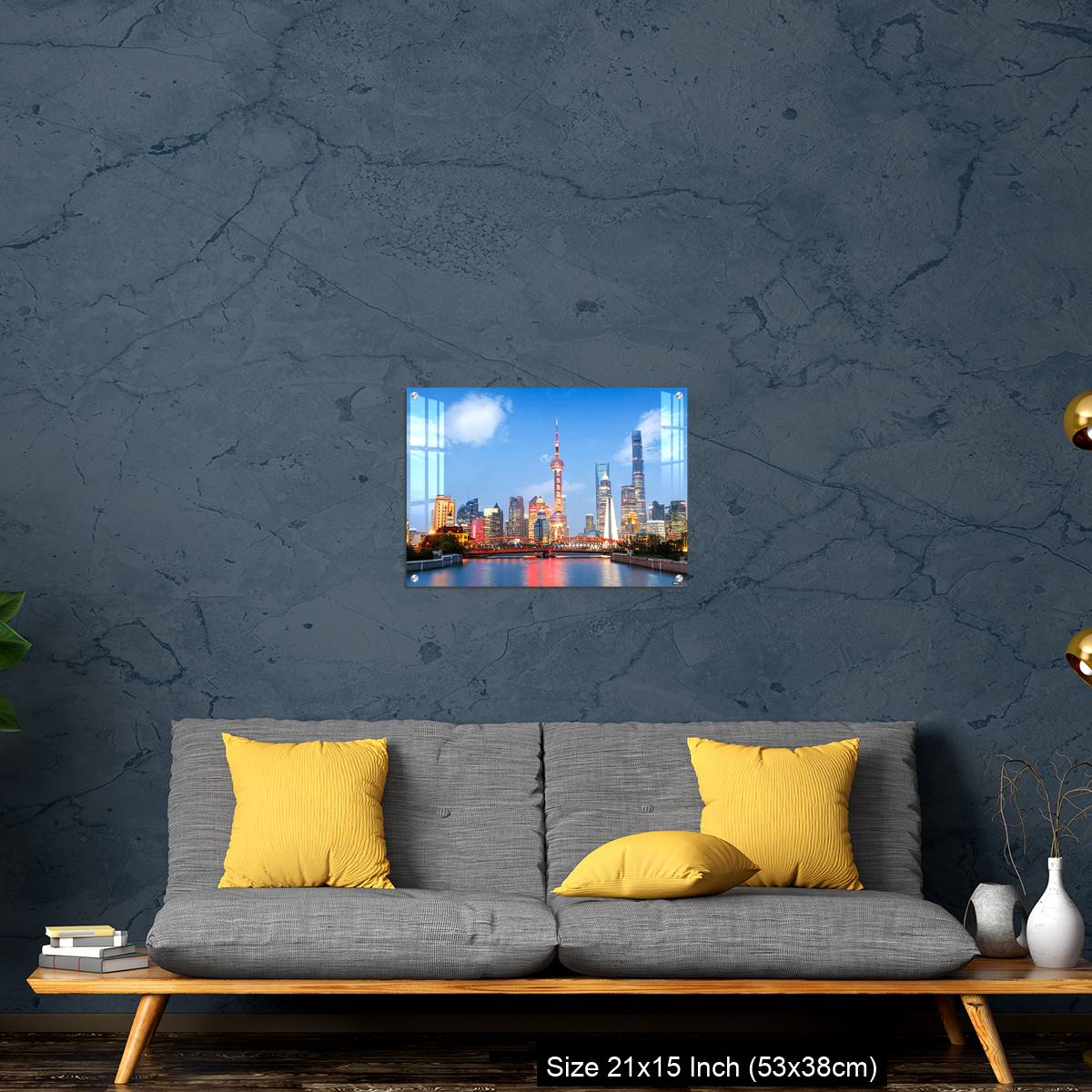 OMGs Acrylic Wall Decor – Beautiful modern city at night in Shanghai, China - Image 21