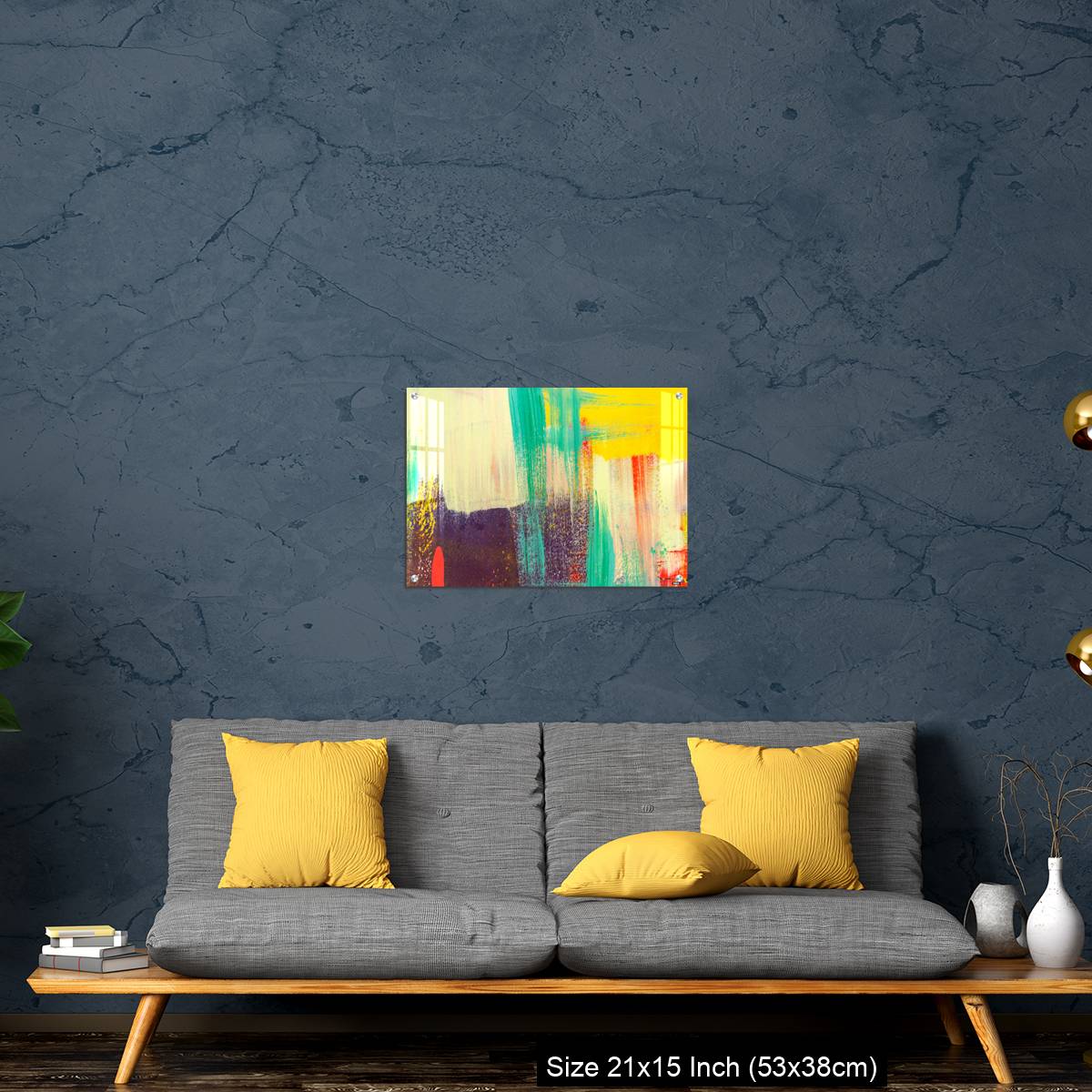 OMGs Acrylic Wall Decor – Colorful painted on concrete wall. Abstract background. - Image 21