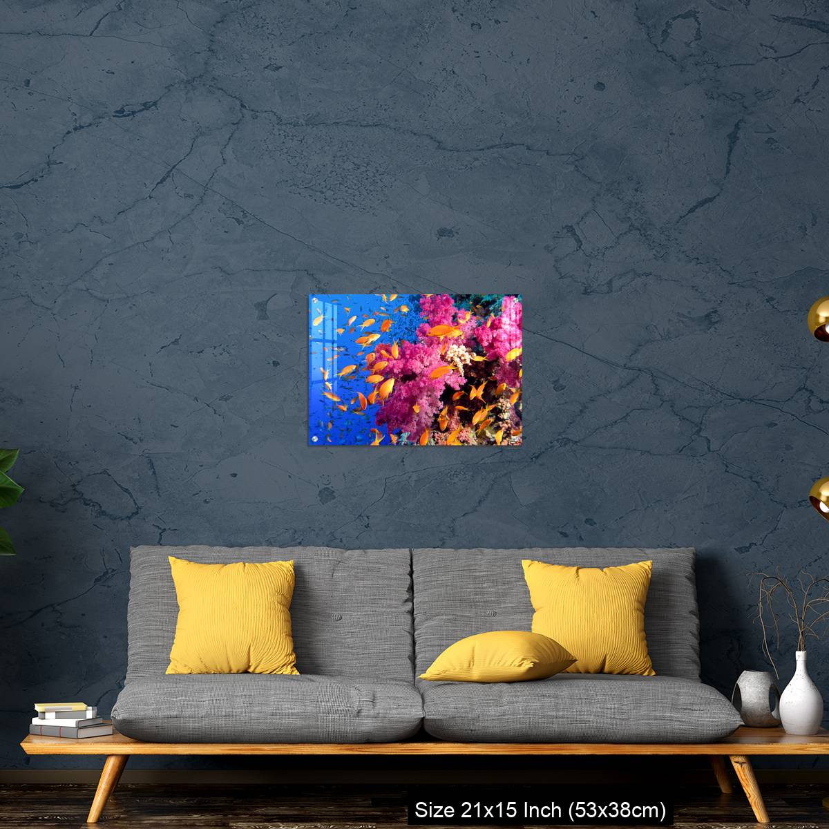 OMGs Acrylic Wall Decor – Colorful underwater picture of a coral reef, with goldfish - Image 21