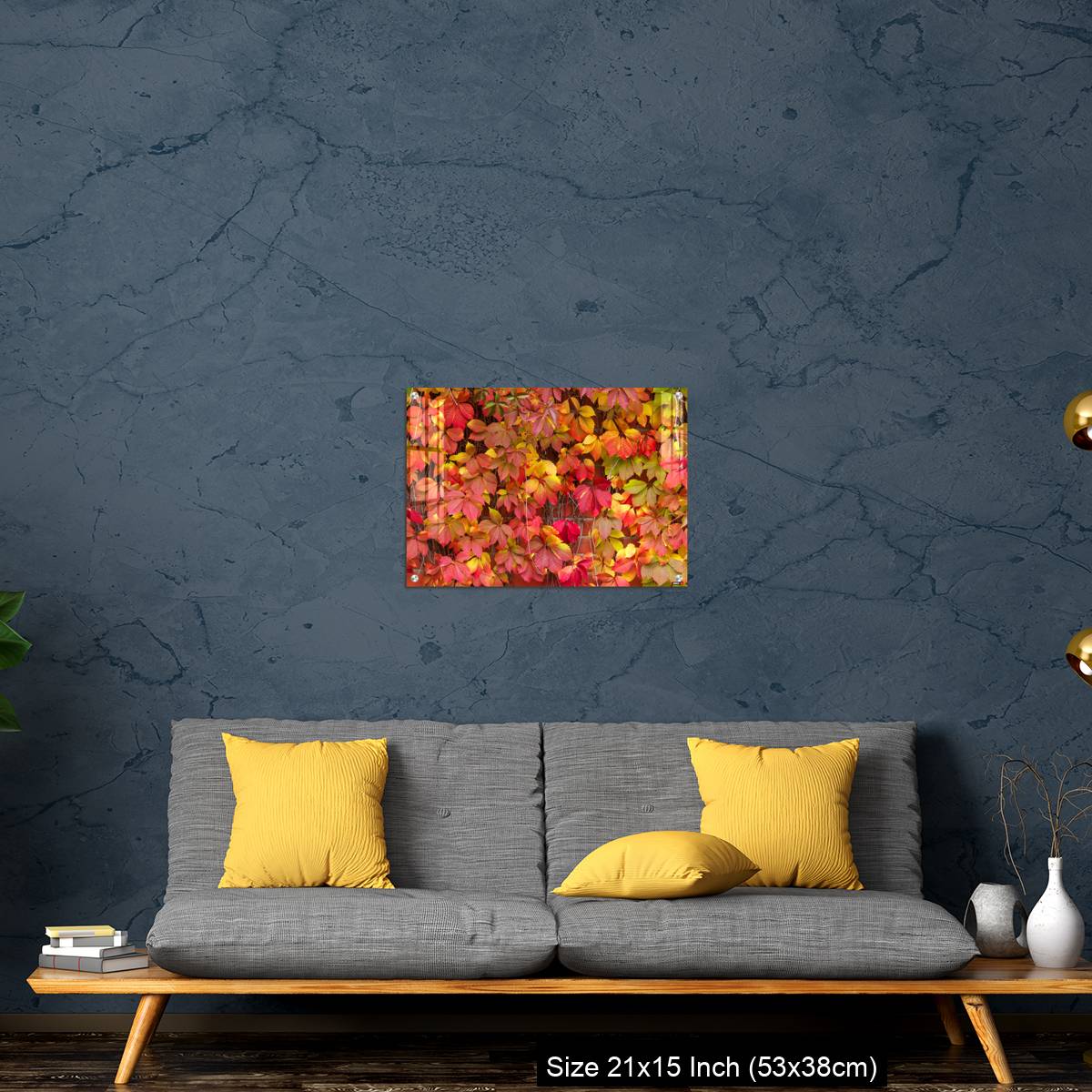OMGs Acrylic Wall Decor – False Virginia creeper Parthenocissus inserta foliage in autumn colors - Image 21
