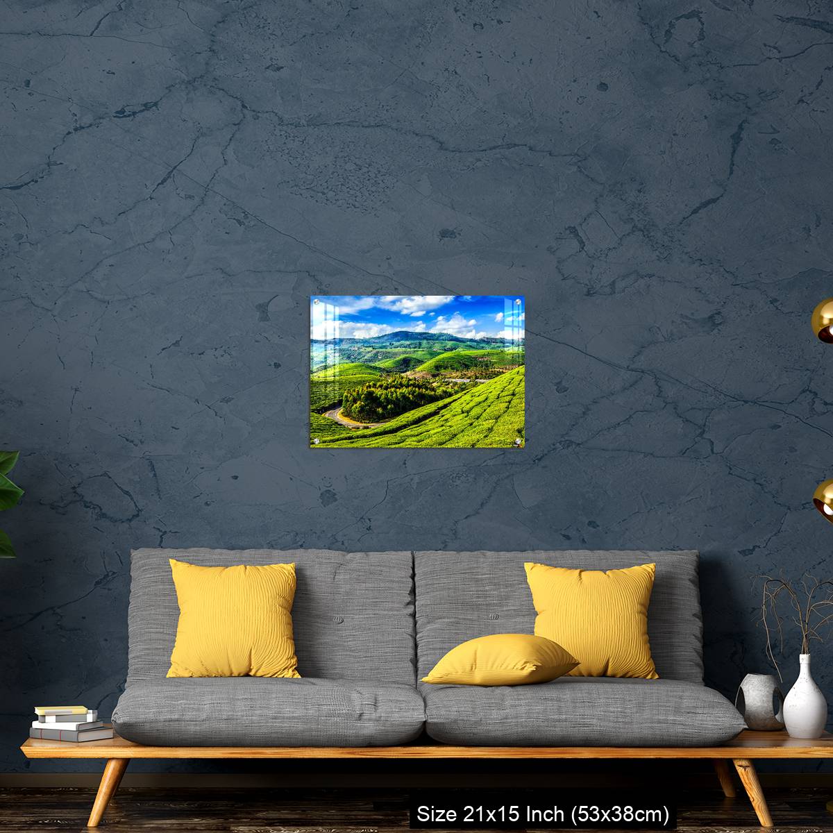 OMGs Acrylic Wall Decor – Green tea plantations in Munnar, Kerala, India - Image 21