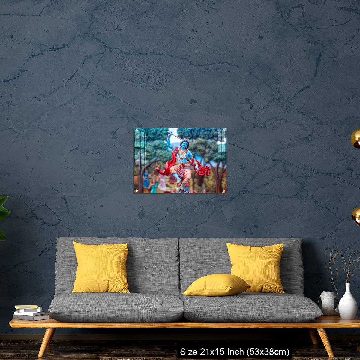 OMGs Acrylic Wall Decor – India, Vrindavan, Dancing Krishna - Image 21