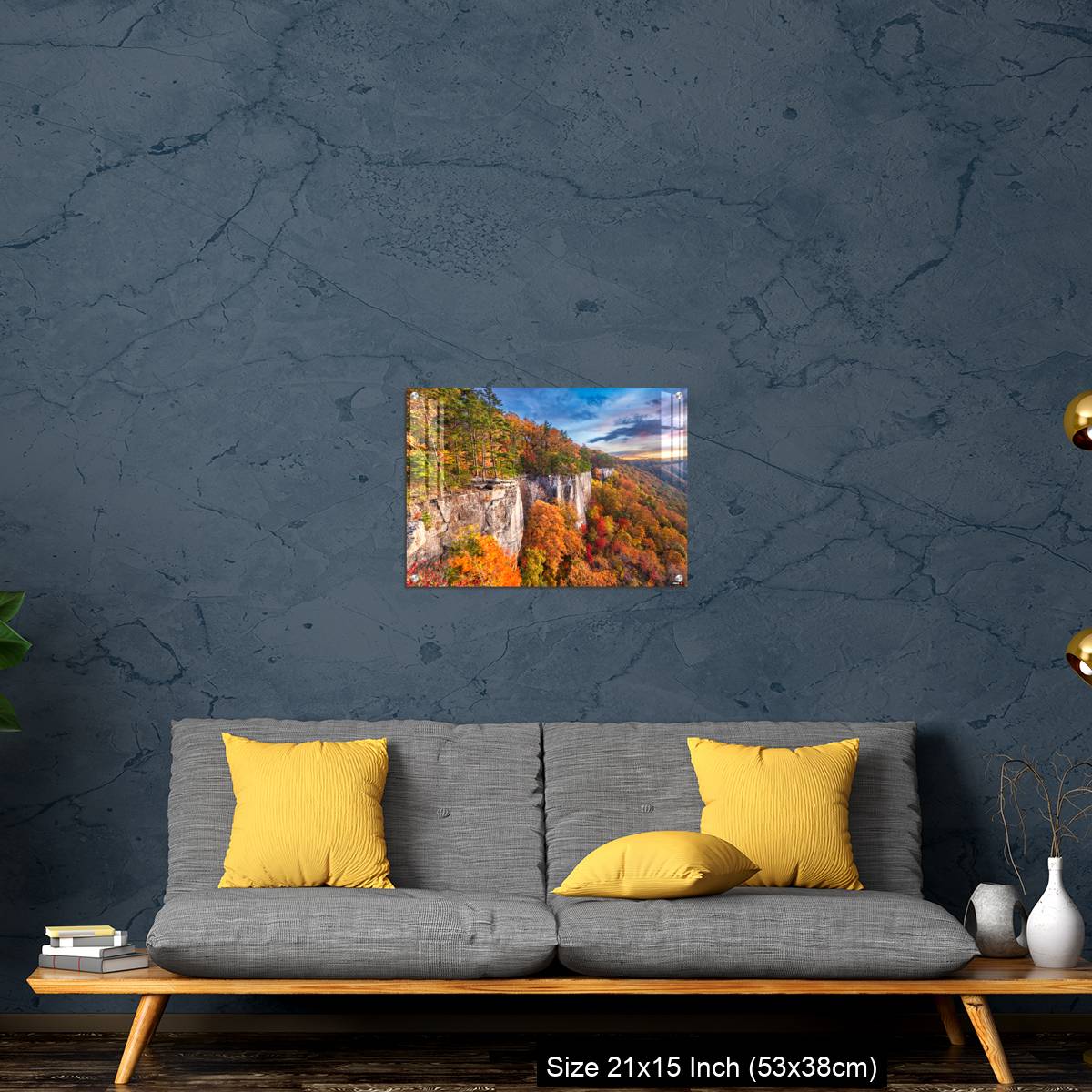 OMGs Acrylic Wall Decor – New River Gorge, West Virgnia, USA autumn morning - Image 21