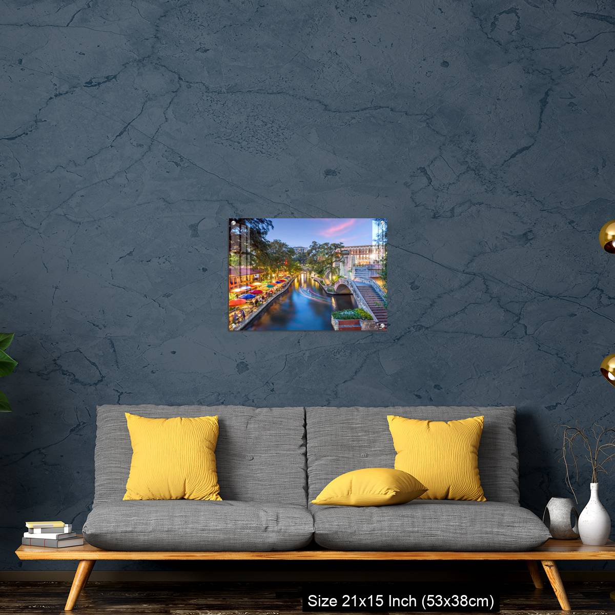 OMGs Acrylic Wall Decor – River walk in San Antonio city, Texas USA - Image 21
