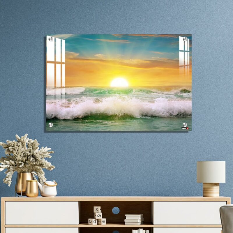 OMGs Acrylic Wall Decor Sunrise on The Ocean