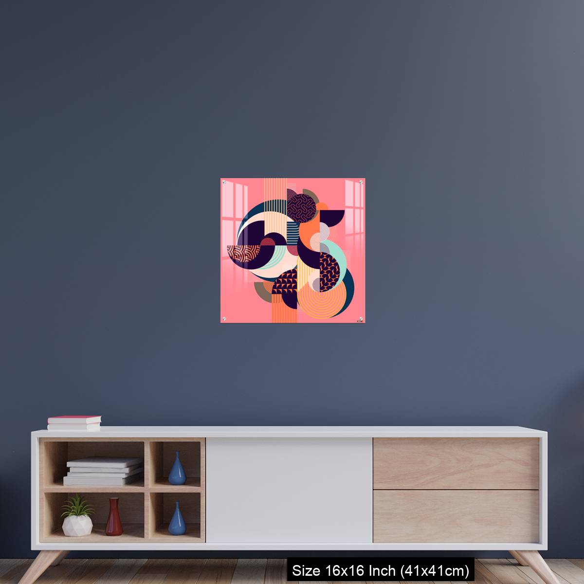 OMGs Acrylic Wall Decor – Abstract art colorful geometric composition. - Image 22
