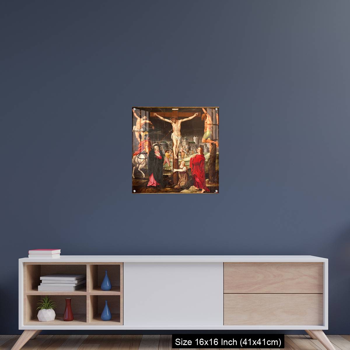 OMGs Acrylic Wall Decor – Ghent - Crucifixion paint on the wood - Image 22