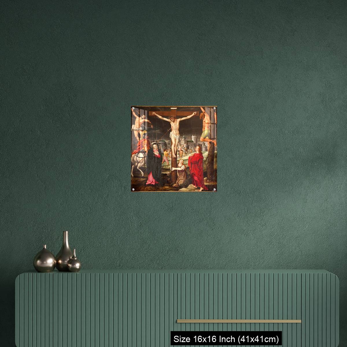 OMGs Acrylic Wall Decor – Ghent - Crucifixion paint on the wood - Image 23