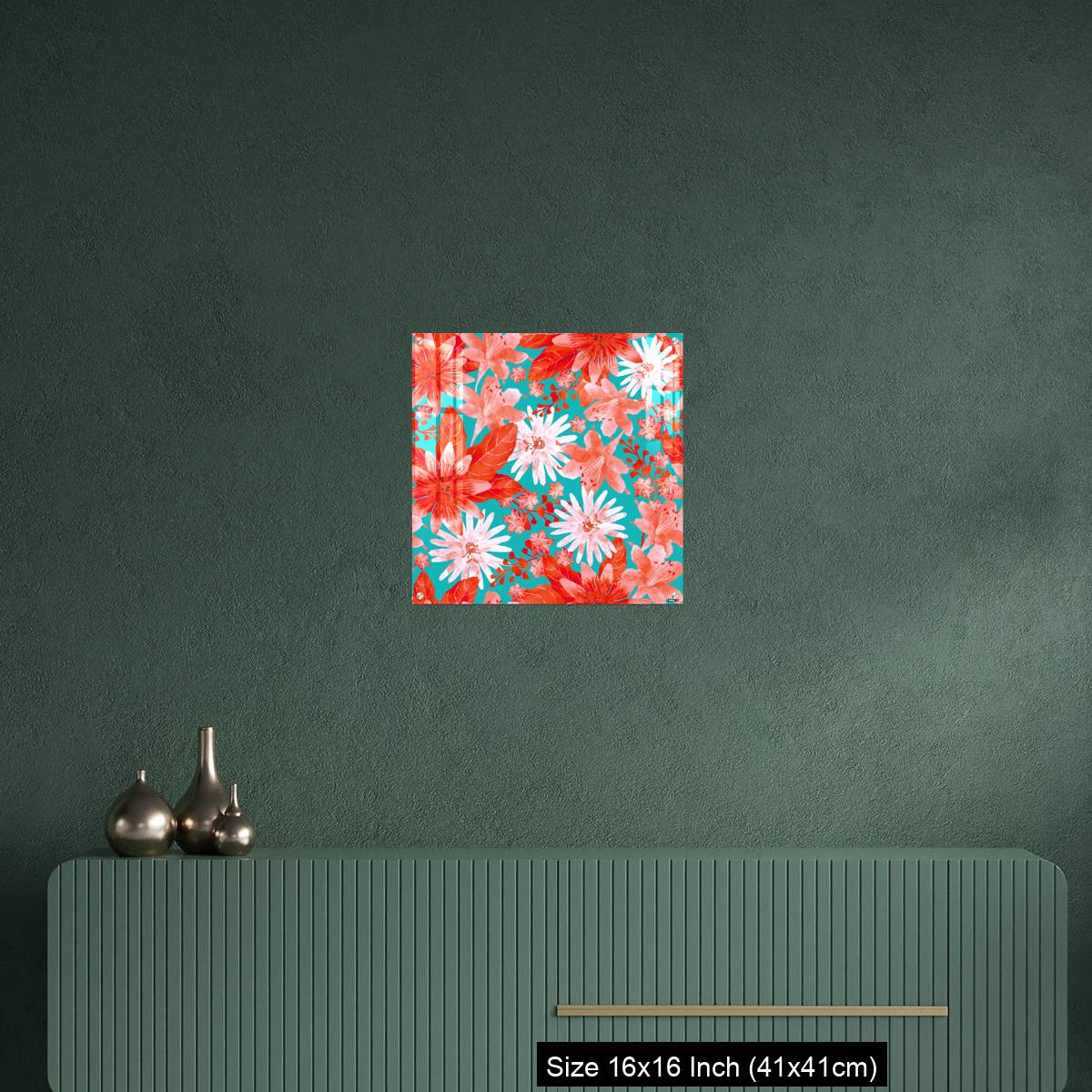 OMGs Acrylic Wall Decor – Seamless pattern with Assorted Red Flowers - Image 23