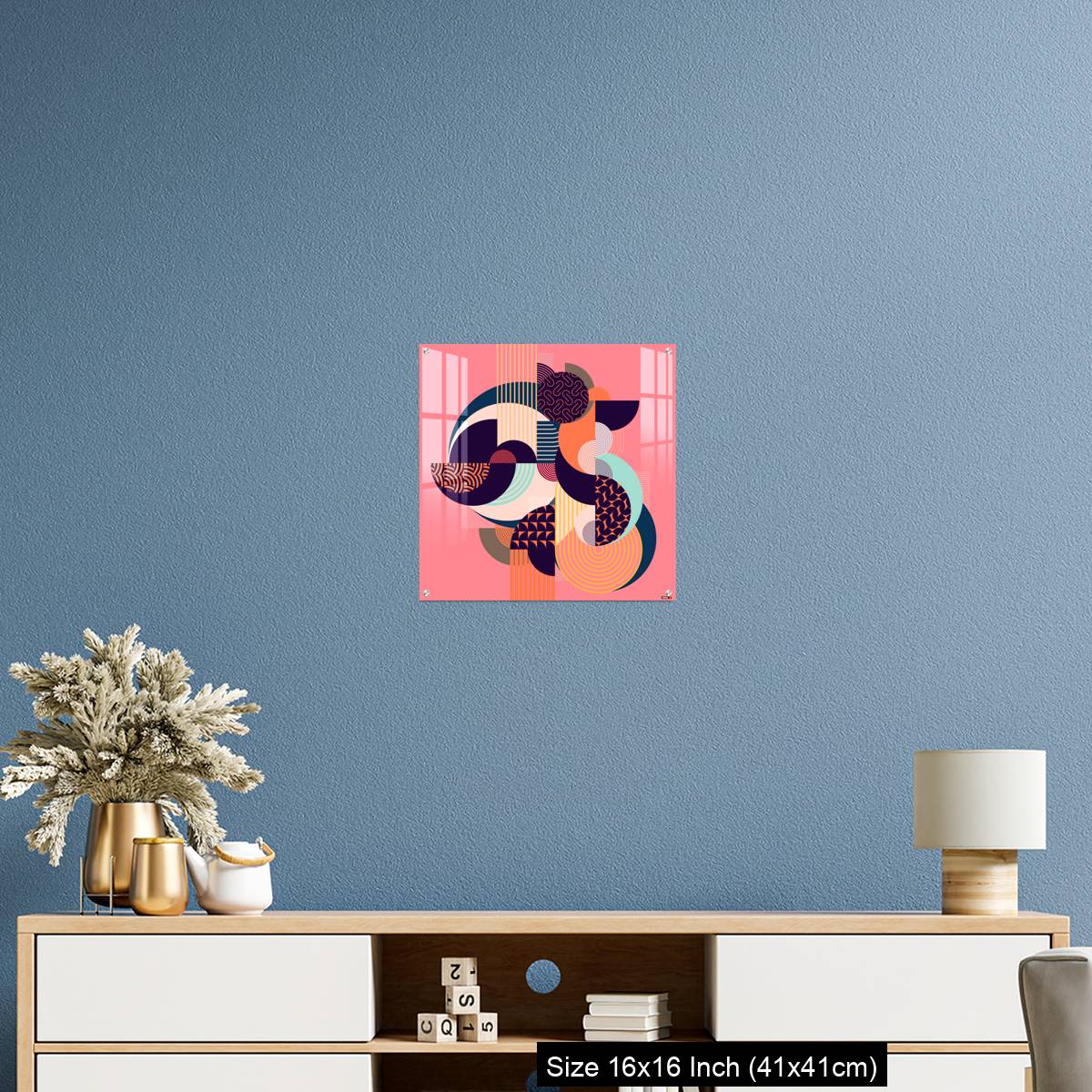 OMGs Acrylic Wall Decor – Abstract art colorful geometric composition. - Image 24