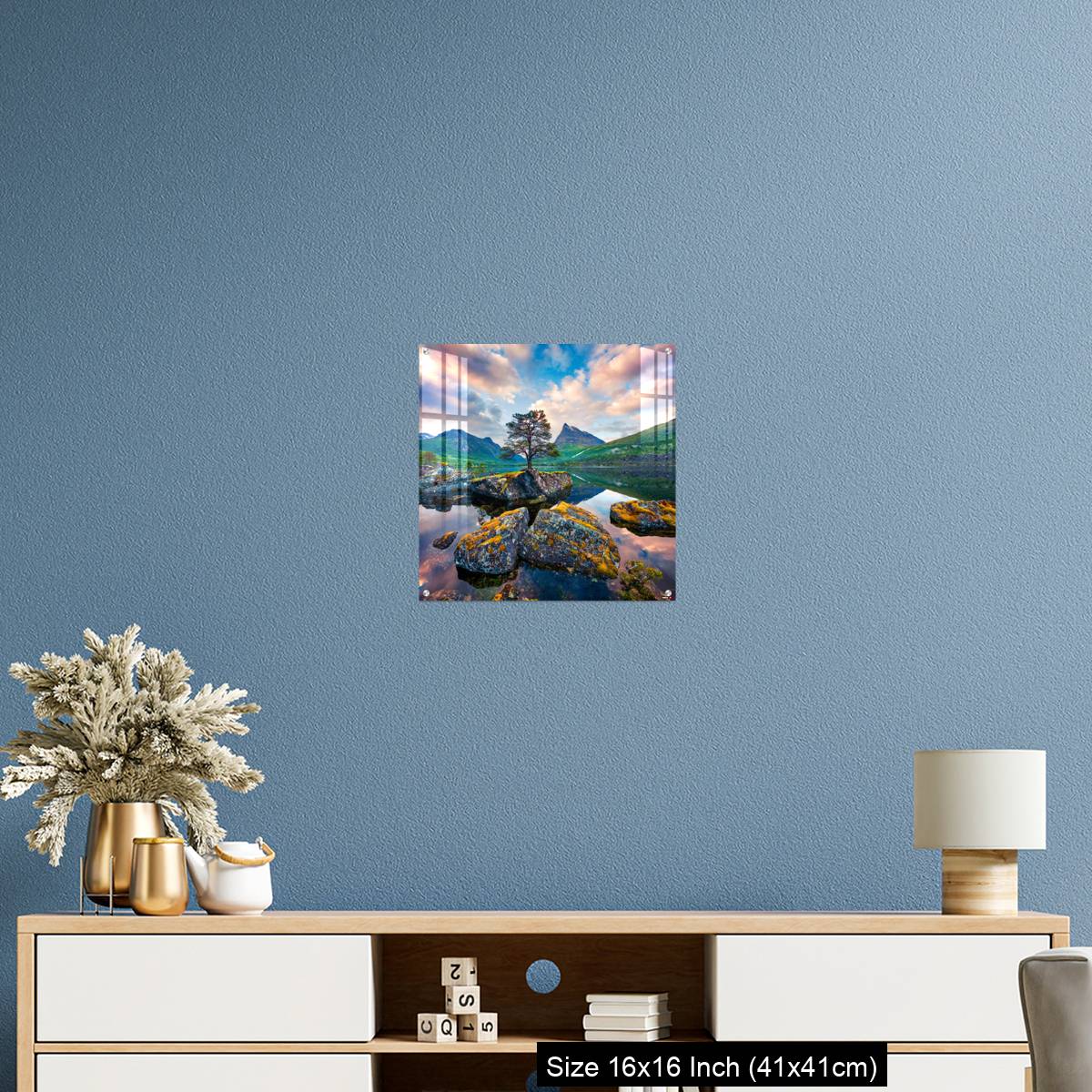 OMGs Acrylic Wall Decor – Fantastic summer sunrise on the Innerdalsvatna lake - Image 24